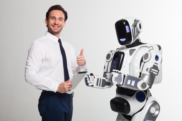 ロボットと男性⑥