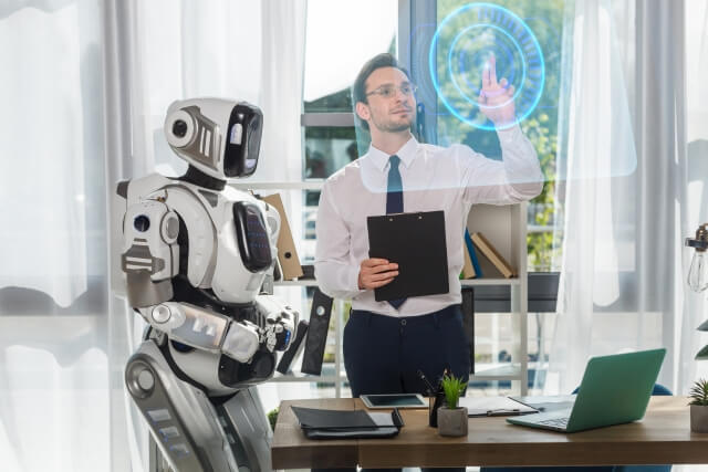 ロボットと男性④