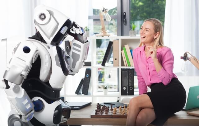 ロボットと女性⑧